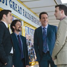 American Pie - Ancora insieme: Jason Biggs, Thomas Ian Nicholas, Chris Klein ed Eddie Kaye Thomas in una scena