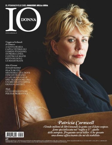 Patricia Cornwell sulla copertina di Io, Donna