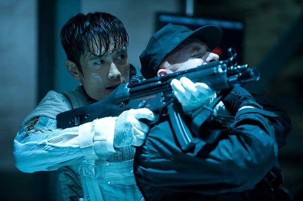 Lee Byung-hun as Storm Shadow in action in GI Joe: Vengeance