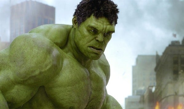 L'incredibile Hulk, alias Mark Ruffalo, in un'immagine di the Avengers