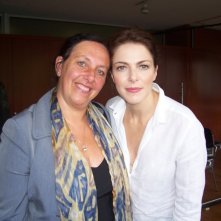 Claudia Gerini e Paola Crova sul set de Il mio domani