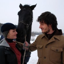 Giorgia Salari e Andrea Bosca in una scena della fiction Zodiaco - Il libro perduto