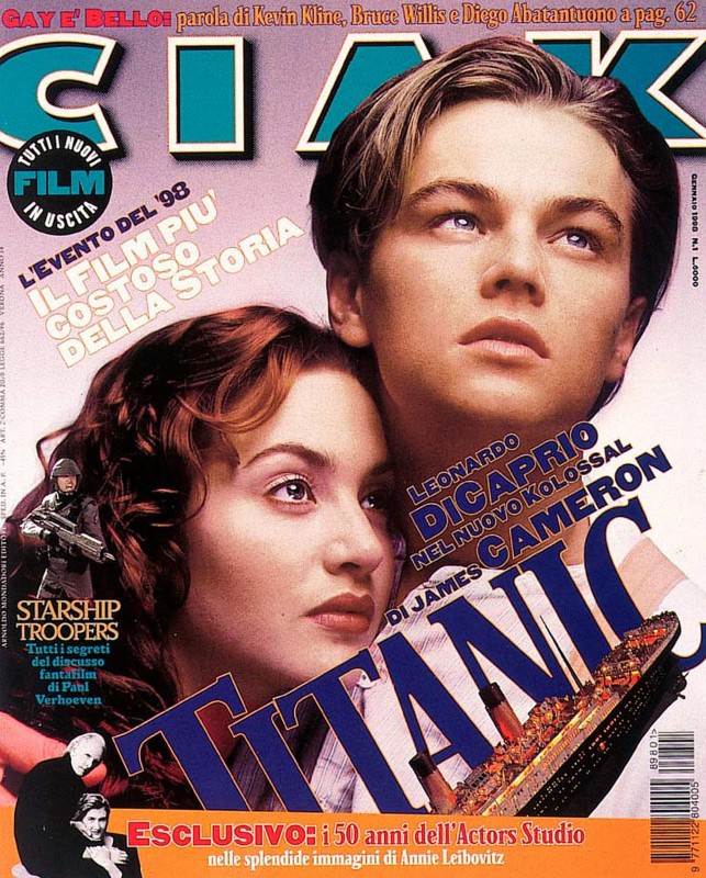Titanic Kate Winslet E Leonardo Dicaprio Sulla Copertina Di Ciak Che Parla Del Film 237013