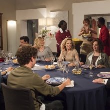 Una grande famiglia: la famiglia Rengoni al completo in una scena della fiction di Raiuno