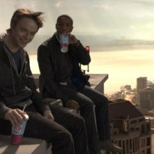 Chronicle: un'immagine mozzafiato di Dane DeHaan e Michael B. Jordan tratta dal film