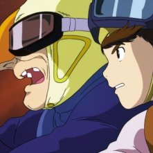 Il castello nel cielo: Dola e Pazu in una scena del film