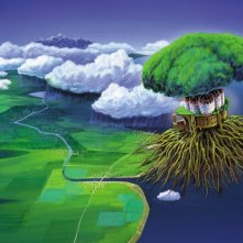 Il castello nel cielo: una bellissima dell'isola fluttuante di Laputa tratta dal film
