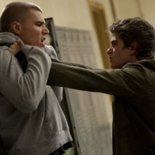 The Amazing Spider-Man: Andrew Garfield e Chris Zylka in una scena del film