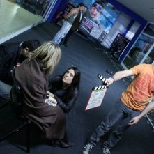 Cristiana Esposito sul set di Rabbia in pugno