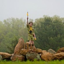 Moonrise Kingdom: il giovane Jared Gilman in una scena del film