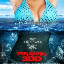 Piranha 3DD: è il momento delle locandine che espongono grazie femminili acquatiche in pericolo