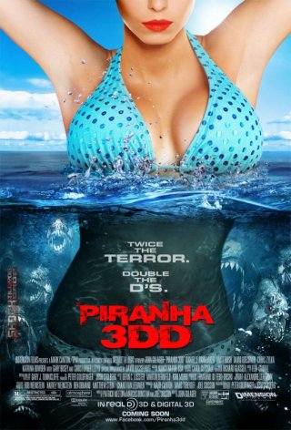 Piranha 3DD: è il momento delle locandine che espongono grazie femminili acquatiche in pericolo