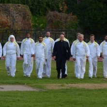 100 metri dal paradiso: Domenico Fortunato, Jordi Mollà e Giorgio Colangeli in una scena di gruppo tratta dal film