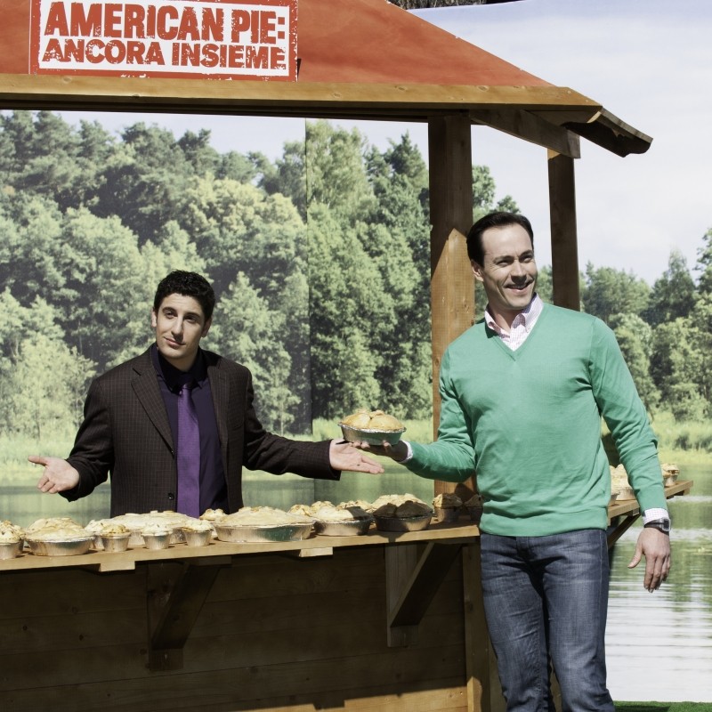 American Pie Ancora Insieme Jason Biggs Insieme A Chris Klein Durante La Tappa Romana Del Tour Del F 238187