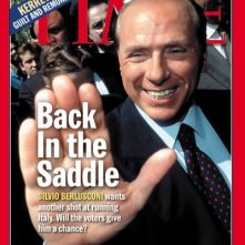 Silvio Berlusconi in copertina su Time, nel 2001