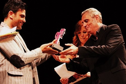 Salvatore Ruocco Premiato Durante Il Pompei Cinema Festival 2011 Con Lui Giorgio Panariello 238375