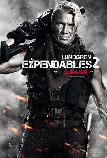 I Mercanari 2 The Expendables 2 Character Poster Per Dolph Lundgren 238667