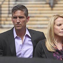 Person of Interest: James Caviezel e Meredith Patterson nell'episodio Judgement