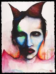 Autoritratto Ad Acquerello Di Marilyn Manson 238837