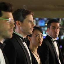 Daniel Brühl, Miguel Ángel Silvestre, Oriol Vila in The Pelayos