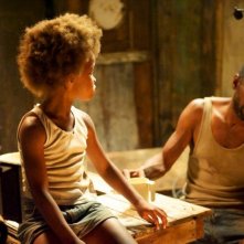 Beasts of the Southern Wild: la piccola Quvenzhané Wallis sul set con Dwight Henry