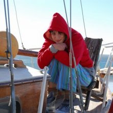 Il richiamo: Francesca Inaudi sorride in barca in una scena del film