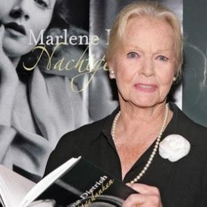 Maria Riva alla presentazione di un libro su Marlene Dietrich