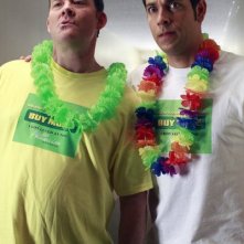 Chuck: David Koechner e Zachary Levi nell'episodio Chuck Versus the Business Trip