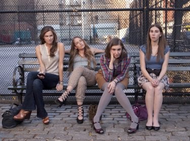 Girls: Allison Williams, Jemima Kirke, Lena Dunham e Zosia Mamet nella serie HBO