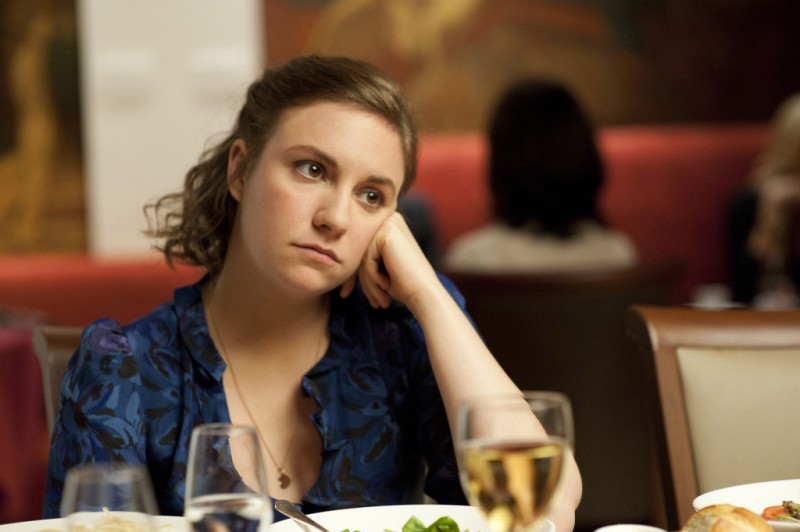 Lena Dunham in una scena della serie HBO Girls