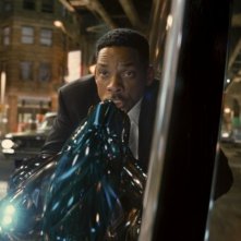 Men in Black 3: Will Smith in una scena d'azione del film