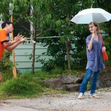 Isabelle Huppert in una scena di In Another Country insieme a Jun-sang Yu