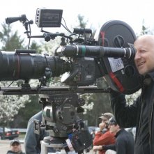 Lawless: il regista John Hillcoat sul set del film durante le riprese