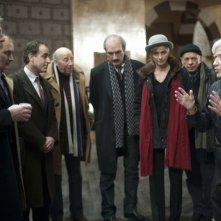 Vous n'avez encore rien vu: il regista Alain Resnais sul set dirige il suo cast