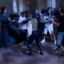 La leggenda del cacciatore di vampiri: Benjamin Walker set del film prova una scena