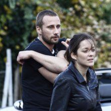 Rust and Bone: Marion Cotillard e Matthias Schoenaerts in una scena del film