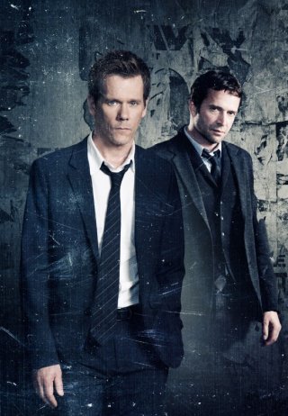 Kevin Bacon in una foto promozionale della serie drammatica The Following