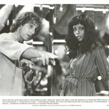 Donna Summer sul set di Grazie a Dio è venerdì, con lo sceneggiatore Robert Klane