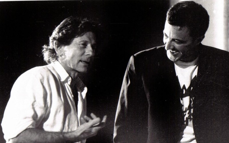 Roman Polanski Con Luca Barbareschi Durante Le Prove Di Amadeus Andato In Scena A Teatro Nel 2000 241126