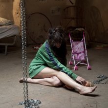 Paura: Francesca Cuttica prigioniera in una scena del film