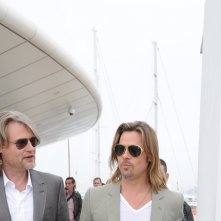 Brad Pitt e il regista Andrew Dominik Cannes al photocall di Killing Them Softly