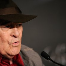 Bernardo Bertolucci a Cannes durante la conferenza stampa di Io e te