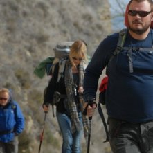 Il cammino per Santiago: Deborah Kara Unger insieme a Yorick van Wageningen in una scena