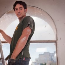 Qualche nuvola: Michele Alhaique nei panni di Diego in una scena del film