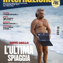 Beppe Grillo sulla cover de L'internazionale