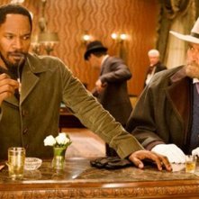 Jamie Foxx e Franco Nero in un scena di Django Unchained