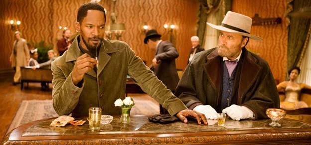 Jamie Foxx e Franco Nero in un scena di Django Unchained