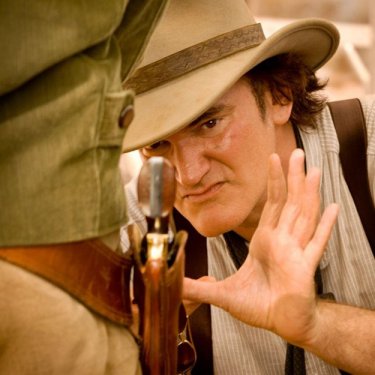 Quentin Tarantino costruisce l'inquadratura sul set di Django Unchained