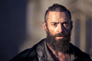 Un sofferto primo piano di Hugh Jackman in Les Misérables