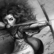 Ribelle The Brave Merida Tira Con L Arco In Un Concept Art A Matita Del Film 242842
